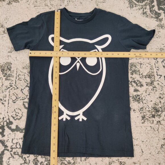 Knowledge Cotton Apparel Women's Tee Size S Black Owl 100% Cotton Organic Casual - Picture 5 of 7